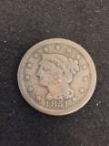 1851 United States Liberty One Cent Coin
