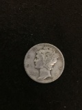 1939-D United States Mercury Silver Dime - 90% Silver Coin