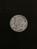 1940-D United States Mercury Silver Dime - 90% Silver Coin