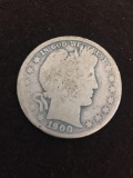 1900 United States Barber Half Dollar - 90% Silver Coin