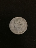1939-D United States Mercury Silver Dime - 90% Silver Coin