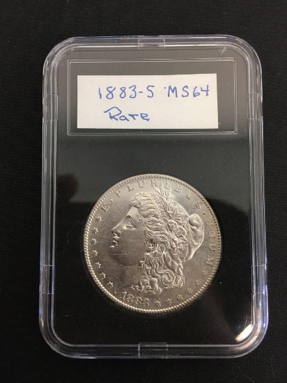 1883-S United States Morgan Silver Dollar - 90% Silver Coin - MS 64