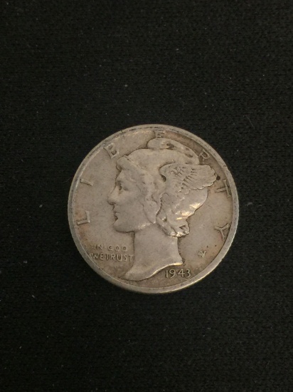 1943-S United States Silver Mercury Dime - 90% Silver Coin