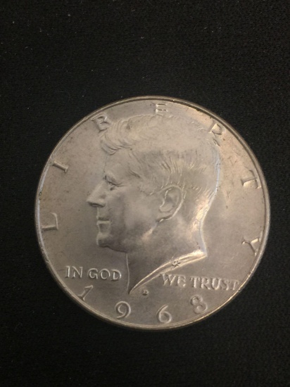 1968-D United States Kennedy Half Dollar - 40% Silver Coin