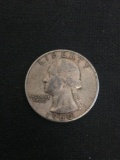 1960 United States Washington Quarter - 90% Silver Coin