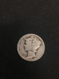 1940 United States Silver Mercury Dime - 90% Silver Coin