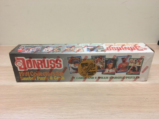 Donruss 1991 Collectors Set Baseball Puzzle & Cards Box (792 Cards & Willie Stargell Puzzles) -