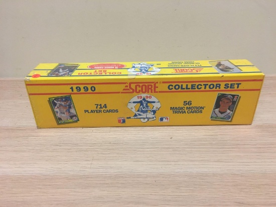 Score 1990 Collector Set Box (714 Player Cards 56 Magic Motion Trivia Cards) - Sealed