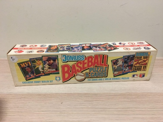 Donruss Baseball Puzzle & Cards Box (784 Cards and 2 Willie Stargell Puzzles)