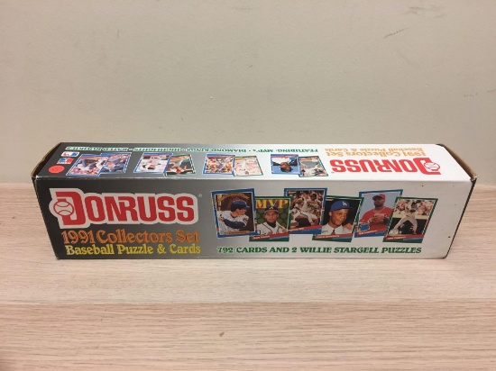 Donruss 1991 Collectors Set Baseball Puzzle & Cards Box (792 Cards & 2 Willie Stargell Puzzles)