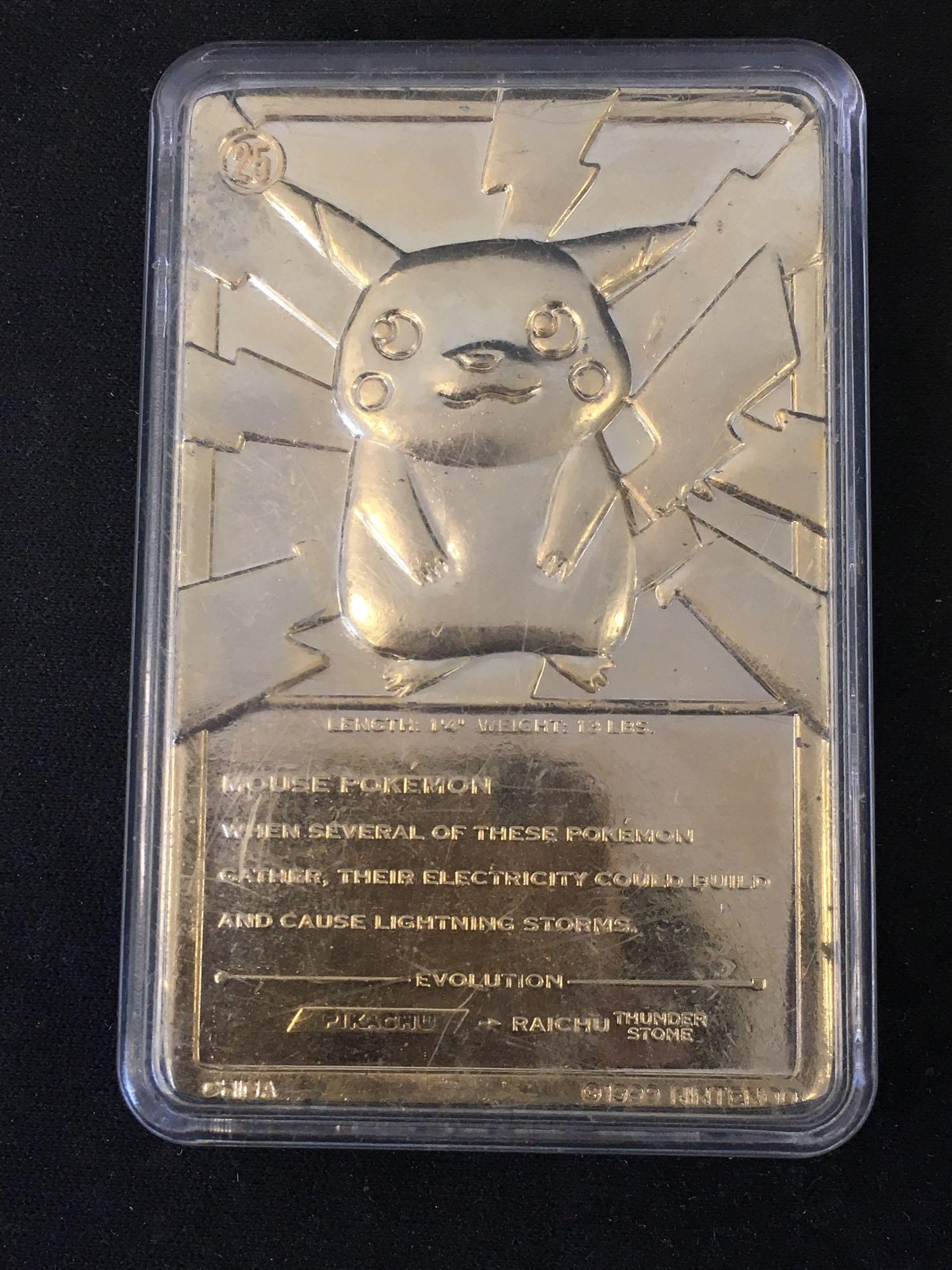 pokemon gold pikachu card Pokemon Pikachu 58/102 (2021) Gold Metal CGC 9.5 – Zapp! Comics main image 1