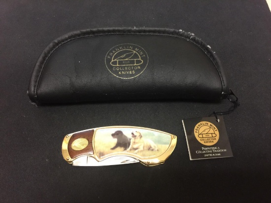 Franklin Mint Collector's Knife - Dogs - In Pouch