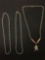 Lot of Three Silver-Tone Alloy Necklaces, Two 16