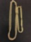 Two Gold-Tone Alloy Napier Designed Rope Chains, One 24