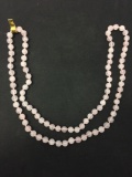 Strand of 8mm Genuine Rose Quartz Beaded 32