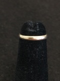 A&Z Designed Petite 2mm Wide 10Kt Gold Band - Size 1 - 1.3 Grams