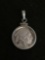 1/10th OZ .999 Fine Silver Indian Head Bullion Pendant