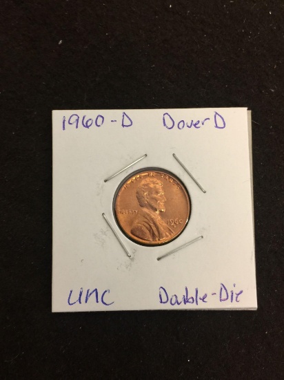 1960-D Lincoln Cent Penny - Info Says Double Die