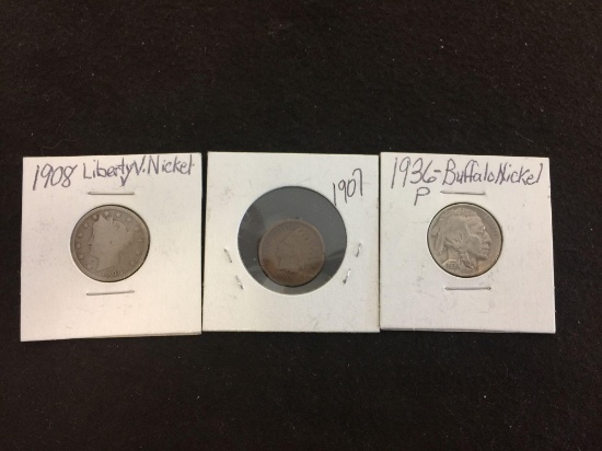 Lot of 3 United States Rare Coins