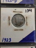 1923 United States Mercury Dime - 90% Silver Coin