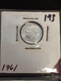 1961 United States Roosevelt Dime - 90% Silver Coin