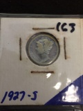 1927-S United States Mercury Dime - 90% Silver Coin