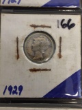 1929 United States Mercury Dime - 90% Silver Coin