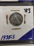 1935-S United States Mercury Dime - 90% Silver Coin