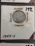 1955-S United States Roosevelt Dime - 90% Silver Coin
