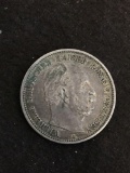 1876 Deutsches Zwei Mark SILVER Coin