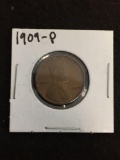 RARE Key Date US Lincoln Cent Wheat Penny - 1909