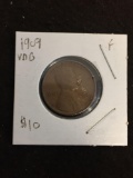 RARE Key Date US Lincoln Cent Wheat Penny - 1909 VDB