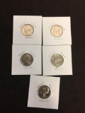 Lot of 5 United States 1960's Proof Jefferson Nickels