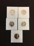 Lot of 5 United States 1960's Proof Jefferson Nickels