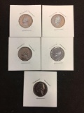 Lot of 5 United States 1960's Proof Jefferson Nickels