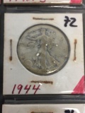 1944 United States Walking Liberty Half Dollar - 90% Silver Coin