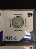 1939-S United States Mercury Dime - 90% Silver Coin