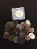 Unsearched Lot of Foreign Coins