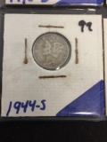 1944-S United States Mercury Dime - 90% Silver Coin