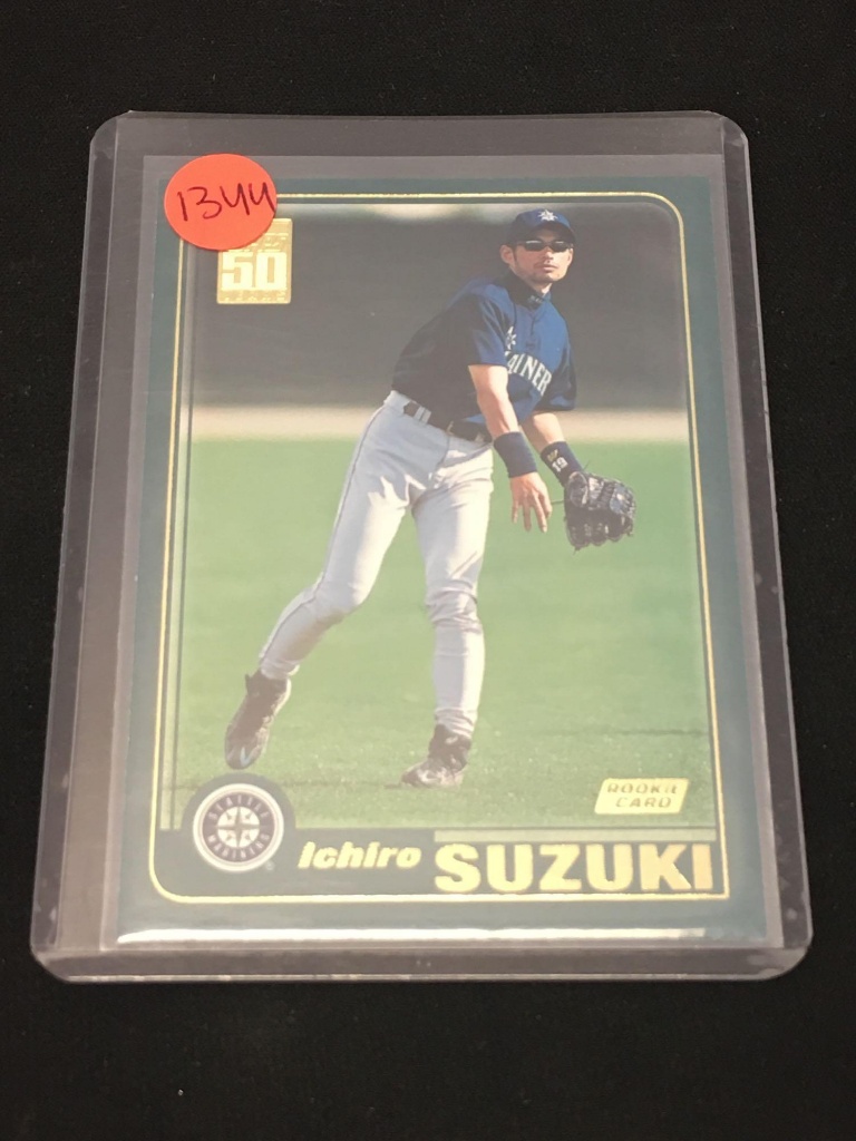 2001 Topps #726 Ichiro Suzuki Mariners Rookie Baseball Card | Art, Antiques  & Collectibles Collectibles Sports Memorabilia Sports Cards | Online  Auctions | Proxibid