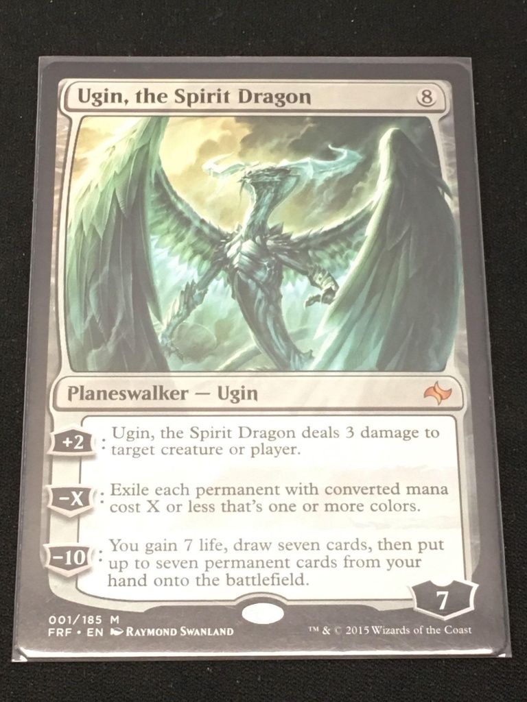 MTG Magic the Gathering Ugin, the Spirit Dragon Mythic Rare Card 001/185 |  Art, Antiques & Collectibles Collectibles Trading Cards | Online Auctions |  Proxibid