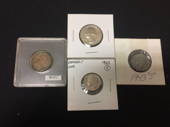 Lot of 4 United States Rare Coins From Collection