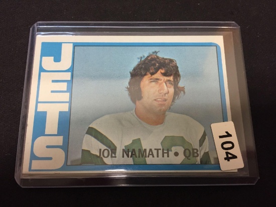 1972 Topps #100 Joe Namath Jets Vintage Football Card