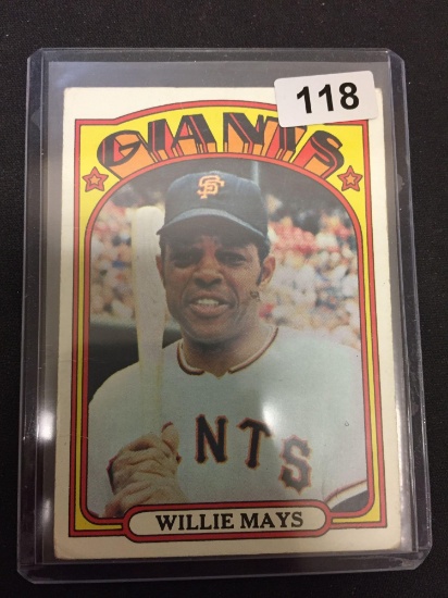 1972 Topps #49 Willie Mays Giants Vintage Baseball Card