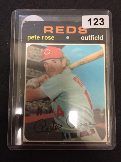 1971 Topps #100 Pete Rose Reds Vintage Baseball Card