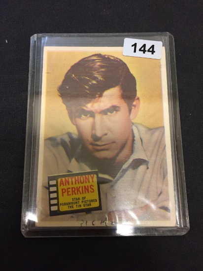 1957 Topps Hit Stars Anthony Perkins Vintage Trading Card