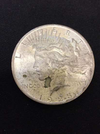 1923 United States Peace Silver Dollar - 90% Silver Coin
