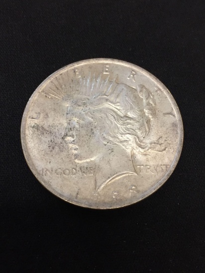 1923 United States Peace Silver Dollar - 90% Silver Coin