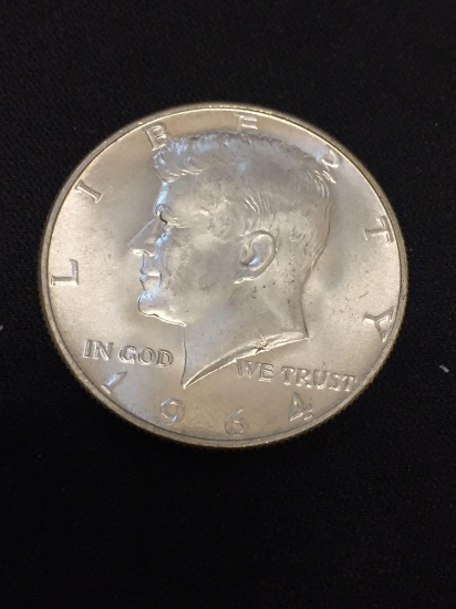UNC Condition 1964-D US Kennedy Half Dollar - 90% Silver