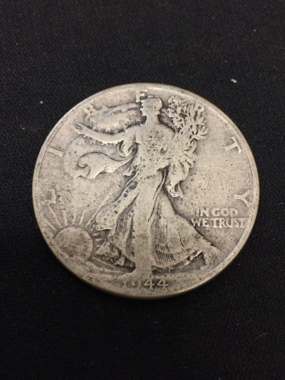 1944 United States Walking Liberty Half Dollar - 90% Silver Coin